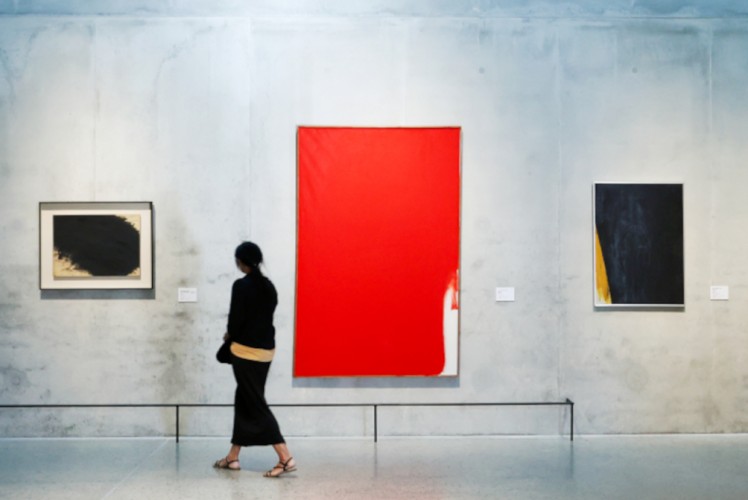 Ausstellungseinblick mit Arbeiten von Arnulf Rainer © Arnulf Rainer; Foto: Würth / Ufuk Arslan