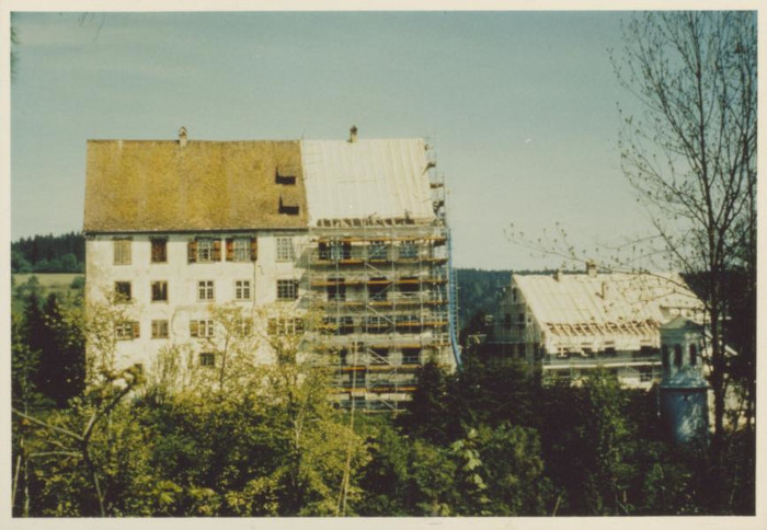 Reparaturarbeiten im Dachstuhl. Sonderführung mit dem Architekten Dipl.-Ing. Günter Bestfleisch
