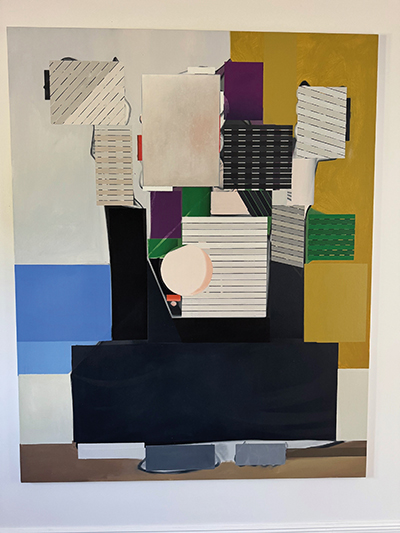 Enrico Bach | PDFRMX | 2018 | Öl auf Leinwand | 195 x 155 x 2 cm, Sammlung Markus Merkle/Thomas Pes, Rottweil